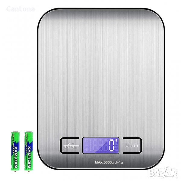 Електронна кухненска везна, капацитет 5 кг, метална платформа, снимка 1