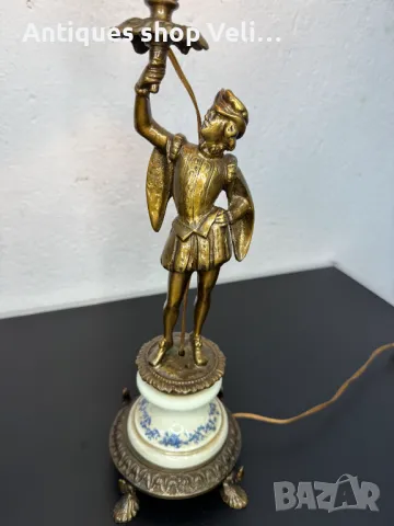 Красива настолна лампа №6143 , снимка 2 - Антикварни и старинни предмети - 48125926