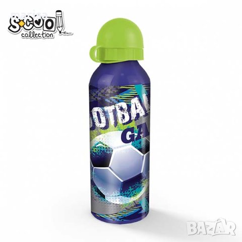 Алуминиева бутилка FOOTBALL, S-COOL, 500 ml SC1334, снимка 1
