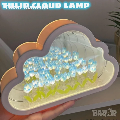  Магическа нощна лампа 2 в 1 с огледален ефект – LED светлина | Топло бяло сияние, снимка 5 - Други - 51081128