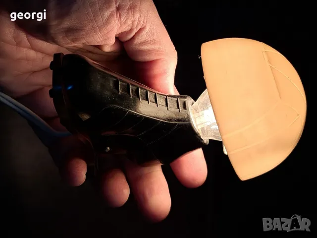 рядка съветска бакелитова мини лампа    3/2 , снимка 7 - Настолни лампи - 48887916