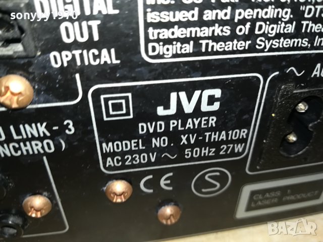 JVC XV-THA10R DVD PLAYER-ВНОС SWISS 1206231202L, снимка 17 - Ресийвъри, усилватели, смесителни пултове - 41117956