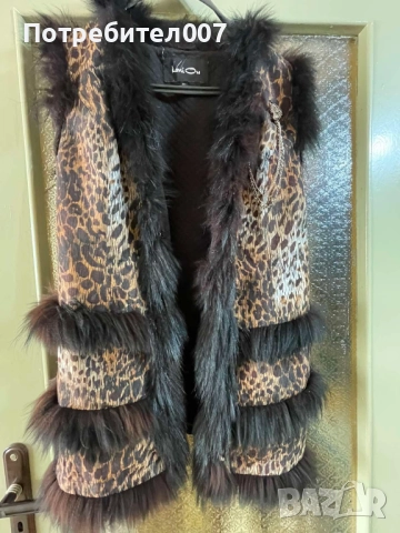 Елек -трико с гарнитура лисица