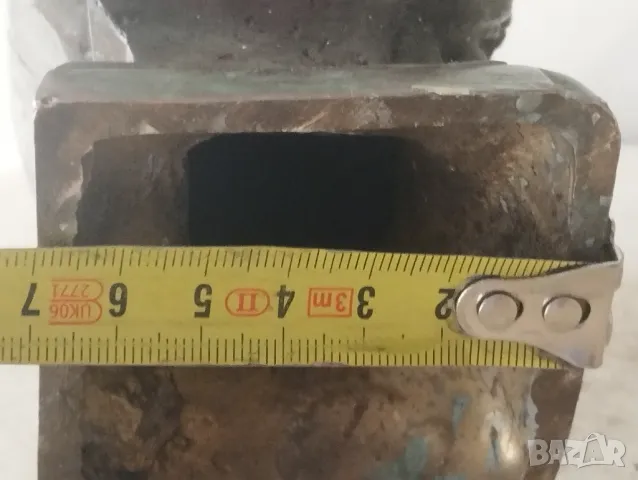 Стар бронзов бюст,авторски, снимка 9 - Други ценни предмети - 47588055