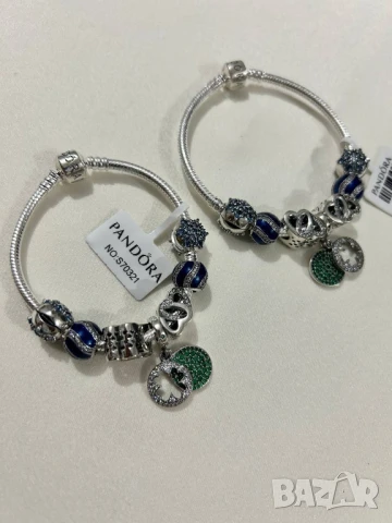 гривни PANDORA::най-високо качество едно към едно сребро pandora 925 , снимка 11 - Гривни - 51041965