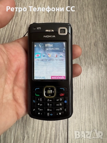Nokia N70 Black n70 Черен на 91ч Запазен като нов, снимка 3 - Nokia - 52963334