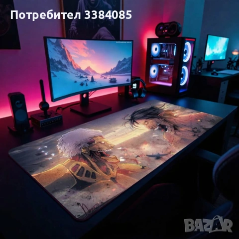 Геймърски пад за мишка Attack on Titans
