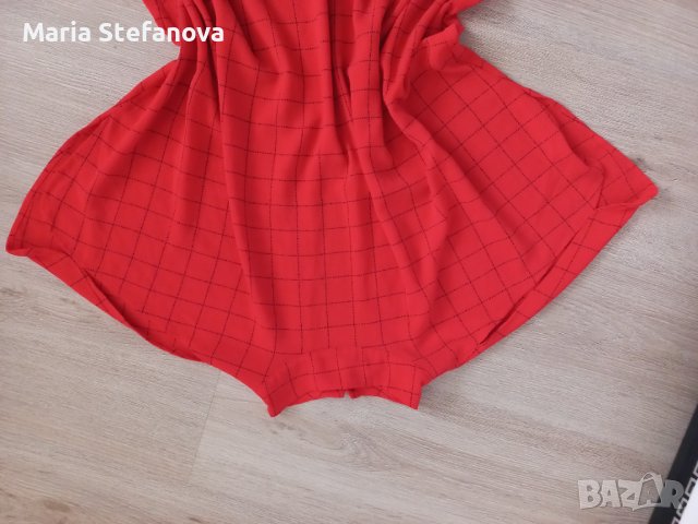 Блуза в оранжево-червен цвят , снимка 5 - Тениски - 41346184