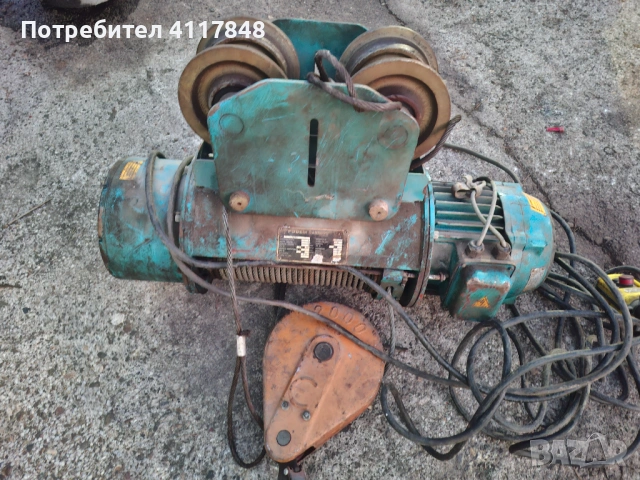 Телфер 2т 12метра като нов цена 800евро , снимка 2 - Индустриална техника - 53726243