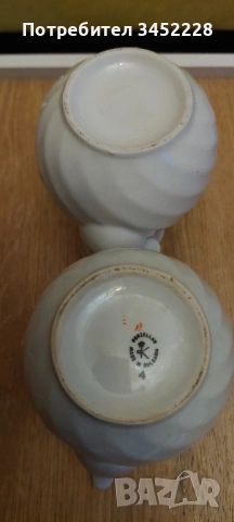 порцелан България две кани за ценители , снимка 6 - Антикварни и старинни предмети - 52513572