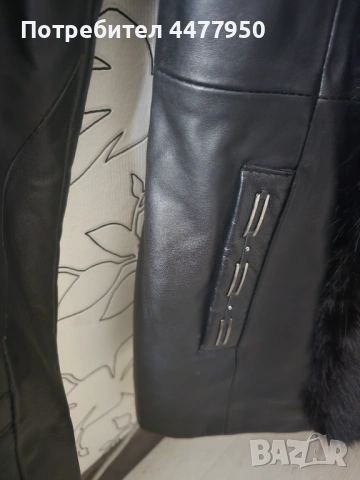 Дамско кожено яке, снимка 3 - Якета - 53702086
