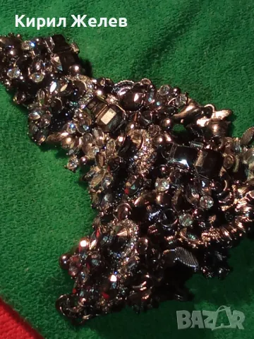 ЕФЕКТНА АР НУВО СТИЛ КРИСТАЛНА ОГЪРЛИЦА НАКИТ УКРАШЕНИЕ 47322, снимка 15 - Колиета, медальони, синджири - 47296231