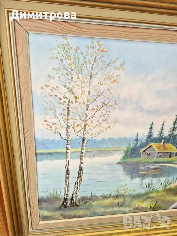 Картина масло върху платно , снимка 3 - Картини - 56327784
