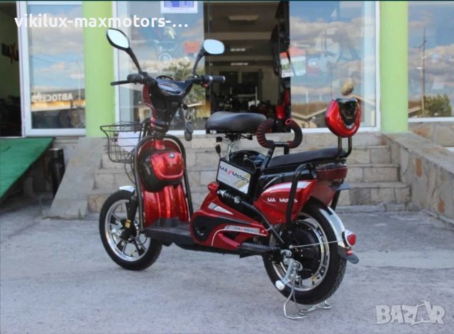 Електрически скутер-велосипед MaxMotors EBZ16 500W - RED, снимка 2 - Инвалидни скутери - 42002262