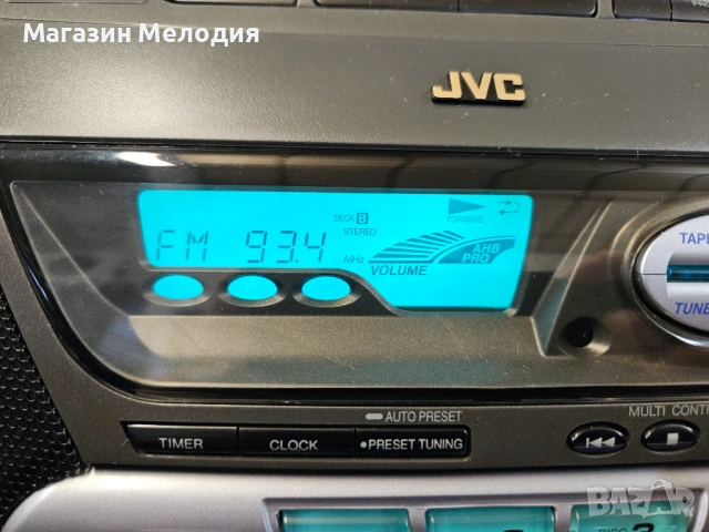 Радиокасетофон с 3-дисков CD чейнджър JVC RC-XC3BX с оригинално дистанционно и книжка., снимка 5 - Радиокасетофони, транзистори - 53455438