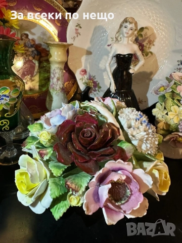 Royal Doulton England Circa 1966 - “ Грандиозната цветна кошница” Код P1666, снимка 5 - Антикварни и старинни предмети - 52933030