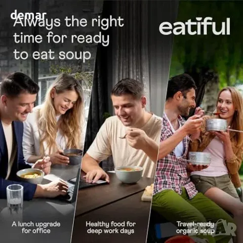 Комплект 10 готови веган супи EATIFUL с чили и боб, по 397 г, снимка 6 - Домашни продукти - 55806876