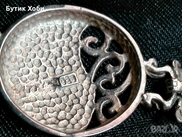 Винтидж дамска гривна сребро 925, снимка 7 - Гривни - 33861718