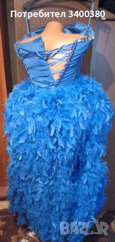 Официална Рокля с Пера, снимка 3 - Рокли - 52765691