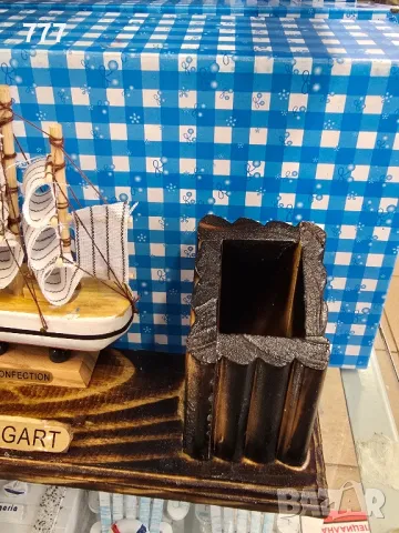 моливник лодка кораб, снимка 3 - Декорация за дома - 47630882