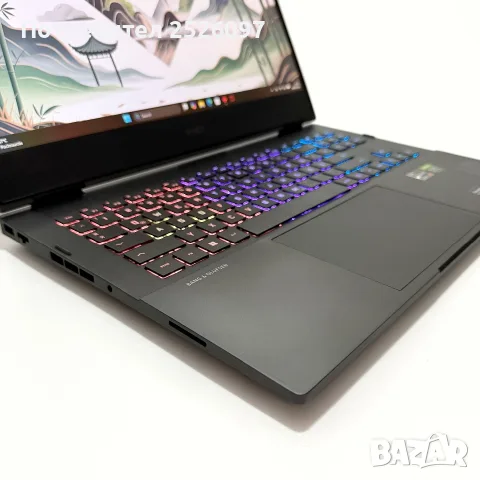 HP Omen 16/144Hz/Ryzen 7 6800H/RTX 3070 Ti/16GB DDR5/512GB NVMe/RGB, снимка 4 - Лаптопи за игри - 56018418