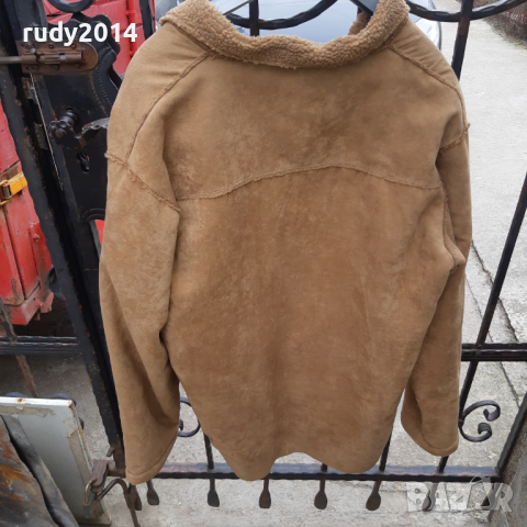 Яке-кожа и велур, снимка 3 - Якета - 44630165