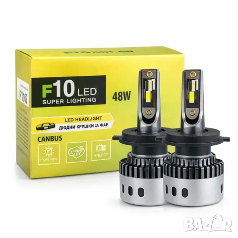 LED крушки F10 H4 48W 8000LM комплект 2 броя
