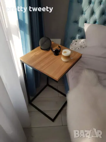 Кокетна и практична метална масичка за кафе, снимка 8 - Маси - 49026751