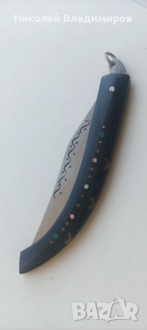 Нож ножче джобно българско рог старо сойка, снимка 9 - Ножове - 51818274