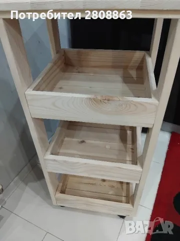 Подвижна етажерка , снимка 5 - Етажерки - 47935617