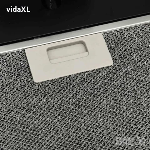 vidaXL Стенен абсорбатор, 60 см, стомана и закалено стъкло, черен, снимка 8 - Абсорбатори - 56147696