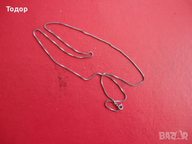 Сребърна верижка колие 9, снимка 2 - Колиета, медальони, синджири - 47464025