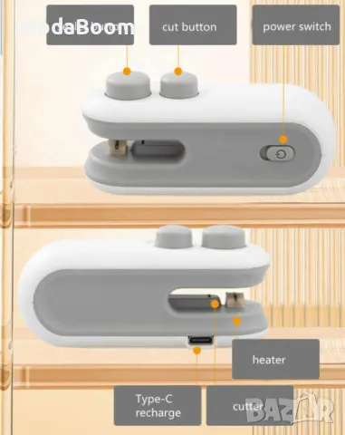 Мини машина за запечатване на храни – Компактна и лесно преносима, снимка 3 - Други стоки за дома - 48523203