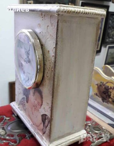 НАСТОЛЕН ЧАСОВНИК ДЕКУПАЖ , снимка 3 - Стенни часовници - 40605132