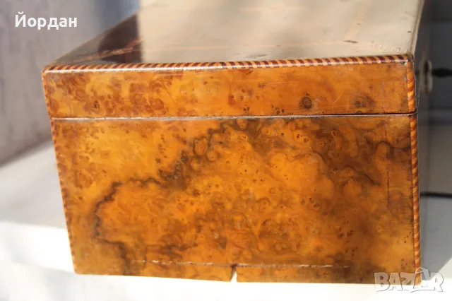 Дървена кутия за бижута, снимка 7 - Антикварни и старинни предмети - 48499960