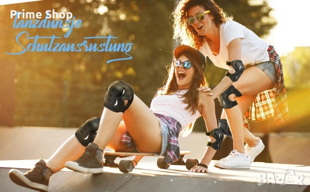 Комплект протектори 6-в-1 за колене, лакти и китки, наколенки, налакътници, снимка 9 - Аксесоари за велосипеди - 53759631