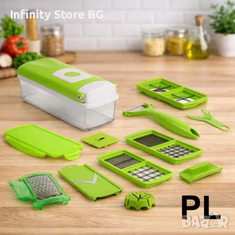 🥗🔪 Промоция 1+1 – ренде Nicer Dicer Plus + 3 порцеланови купи 🔪🥗, снимка 2 - Други - 53462412