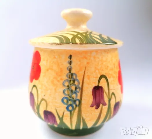 Малка флорална захарничка, снимка 4 - Прибори за хранене, готвене и сервиране - 47887510