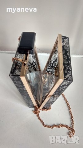 Елегантна, дамска чанта с форма на парфюм , снимка 4 - Чанти - 40283489