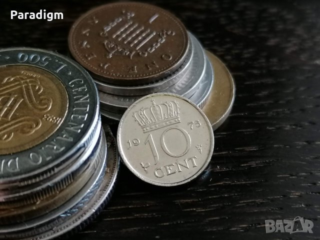 Монета - Холандия - 10 цента | 1975г.