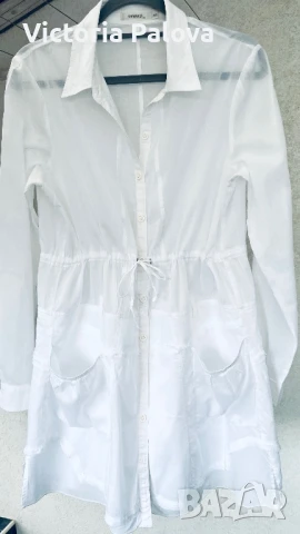 Бяла риза/туника SANDWICH_ , снимка 11 - Ризи - 50503774