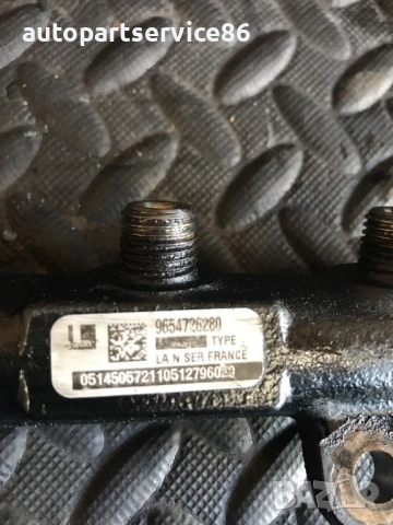 Горивна релса за Citroen, Peugeot 407 2.0 HDI (2003-2008) 9654726280, снимка 2 - Части - 53733751