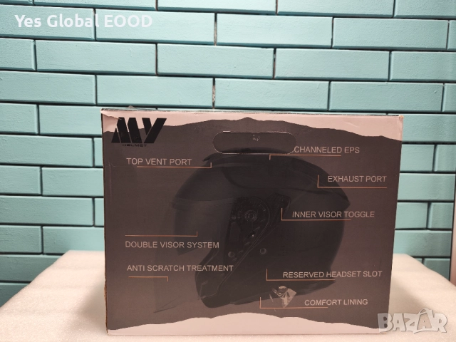 MY-835 джет каска с визьор, ECE 22.06, матово черна, M N5, снимка 8 - Аксесоари и консумативи - 51910818