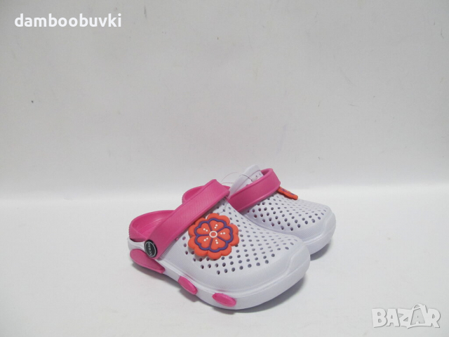 Детски кроксове XCESS бяло цвете 24/29