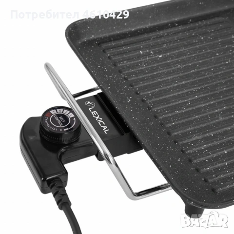 Електрически грил Lexical LBQ-2591 с незалепващо гранитно покритие – Бързо и лесно, снимка 3 - Скари - 53214551