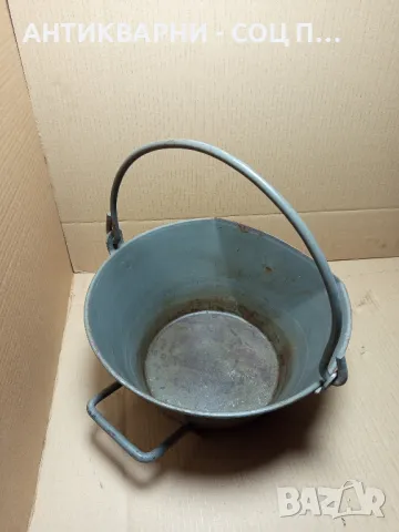 Соц Стар Метален Съд За Въглища., снимка 2 - Антикварни и старинни предмети - 50011706