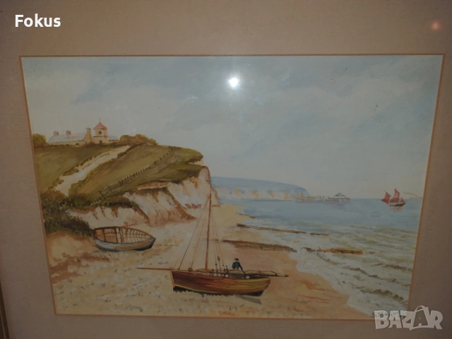 ПРЕКРАСНА КАРТИНА РИСУНКА ХУДОЖНИК ПОДПИС, снимка 3 - Антикварни и старинни предмети - 53512061