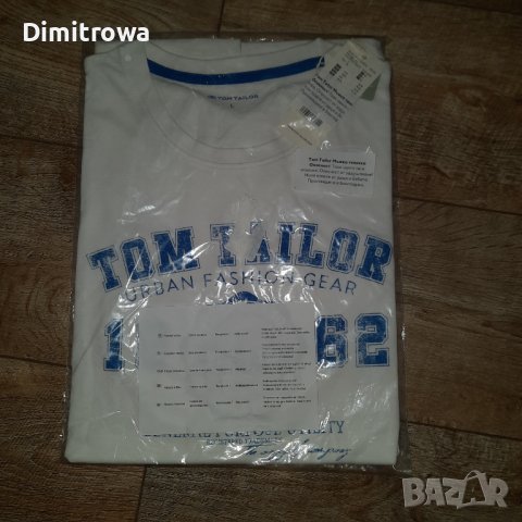 р-р L Tom Tailor T-Shirt, снимка 5 - Тениски - 39593871
