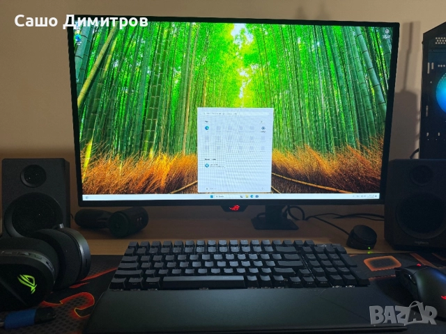 Монитор ASUS ROG Strix XG27ACDNG QD-OLED, 0,03 ms 2560x1440, 360.00 Hz, снимка 2 - Монитори - 52684807