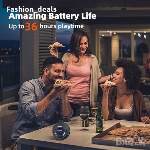 Нов преносим безжичен високоговорител с богат бас 36H време Колонка, снимка 5 - Bluetooth тонколони - 33831036